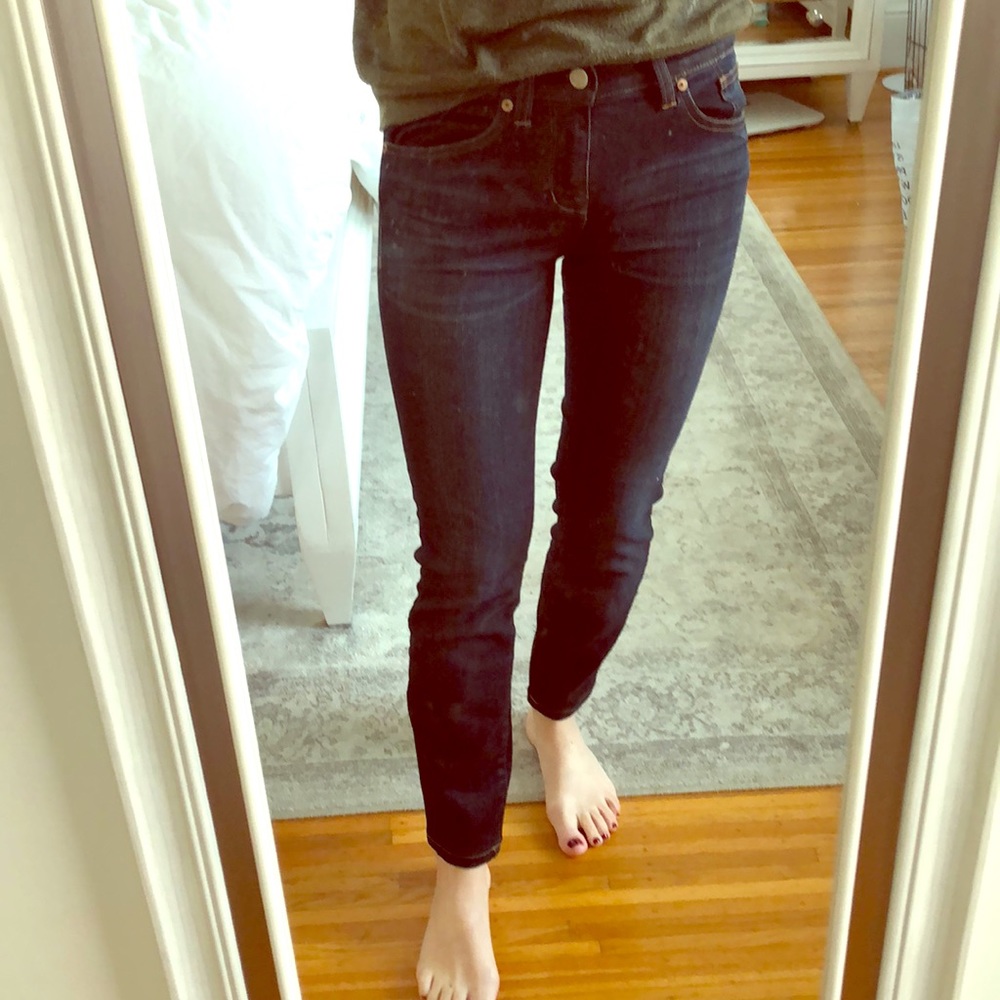 Made well size 26 skinny skinny dark denim jeans
